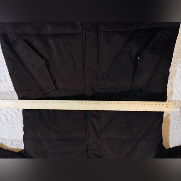 Women's Zara Trafaluc Size Medium hooded coat black puffer Removable Hood & Fur - Picture 15 of 15